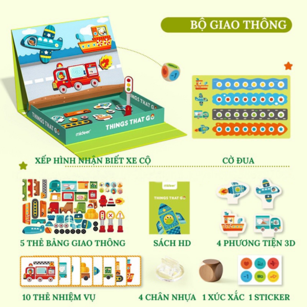 XẾP HÌNH NAM CHÂM MAGENETIC GAME - MIDEER