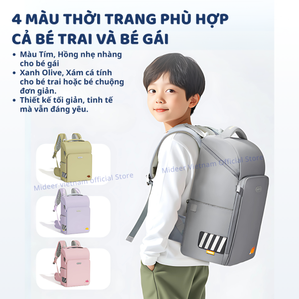 CẶP CHỐNG GÙ CAO CẤP CHO BÉ TIỂU HỌC - MIDEER