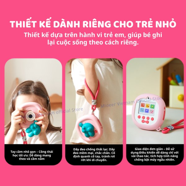 MÁY CHỤP ẢNH MINI SAY CHEESE KIDS SIMULATED TOY- MIDEER
