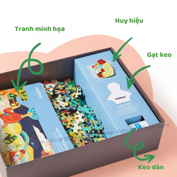 XẾP HÌNH 500 MIẾNG ARTIST PUZZLES - MIDEER