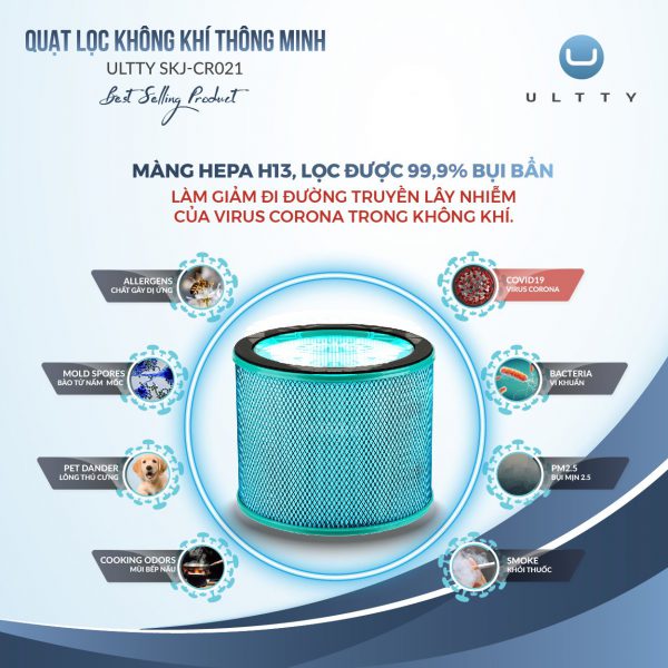 QUẠT LỌC KHÔNG KHÍ U-ULTTY CR021