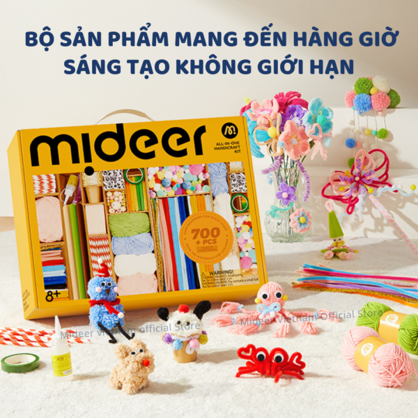 ĐỒ CHƠI THỦ CÔNG KẼM NHUNG LÀM HOA- MIDEER