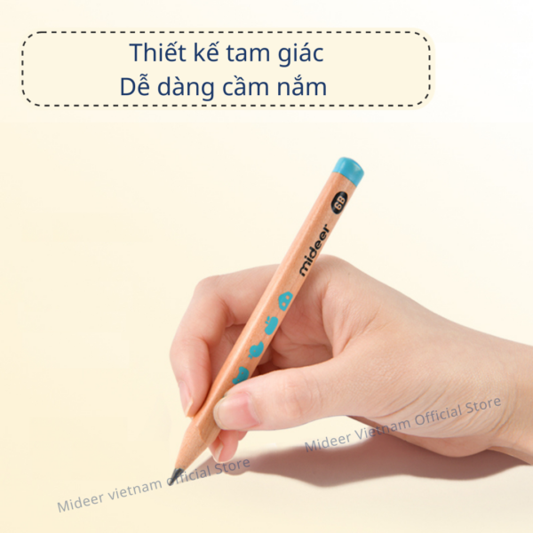 BÚT CHÌ 2B 4B 6B KÈM GỌT BÚT- MIDEER