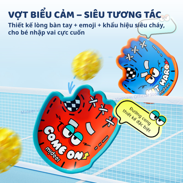 BỘ VỢT NÉM BÓNG DÍNH SUCTION BALL SET- MIDEER