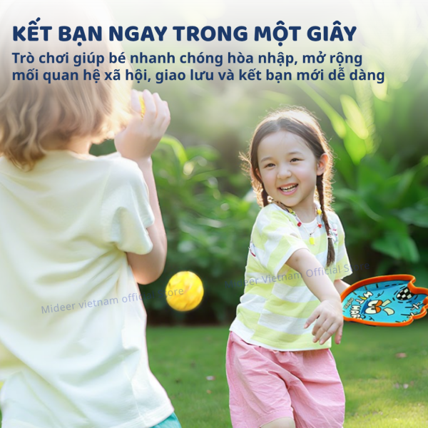 BỘ VỢT NÉM BÓNG DÍNH SUCTION BALL SET- MIDEER