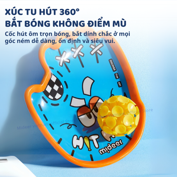 BỘ VỢT NÉM BÓNG DÍNH SUCTION BALL SET- MIDEER