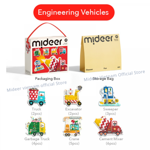 ĐỒ CHƠI GHÉP HÌNH MY FIRST PUZZLE - MIDEER