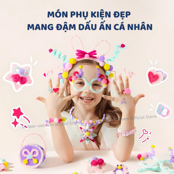 BỘ KIT KẼM NHUNG CHENILLE STEM CRAFTS COLLECTION- MIDEER