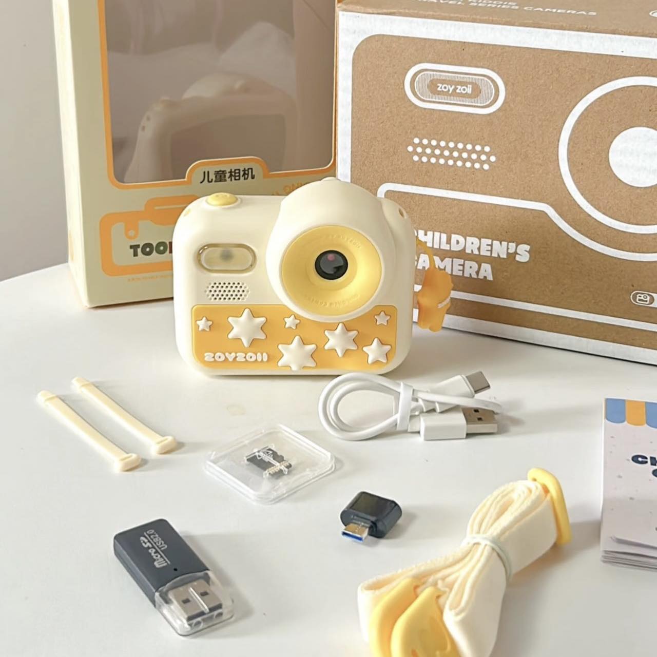 MÁY CHỤP ẢNH CHO BÉ KÈM THẺ NHỚ MÁY CHỤP HÌNH MINI ZOYZOII KIDS CAMERA