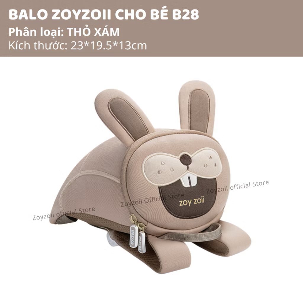 BALO ĐI HỌC CHO BÉ ZOYZOII FOREST ANIMAL BACKPACK HÌNH ĐỘNG VẬT RỪNG CHO BÉ TRAI , BÉ GÁI MẦM NON