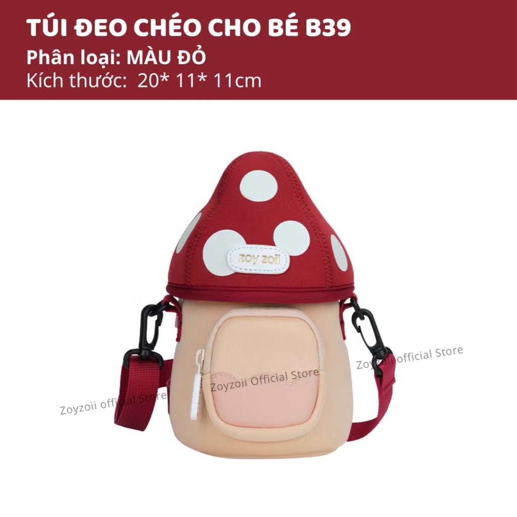 TÚI ĐEO CHÉO MINI THỜI TRANG ZOYZOII MUSHROOM BAG CHO BÉ B39