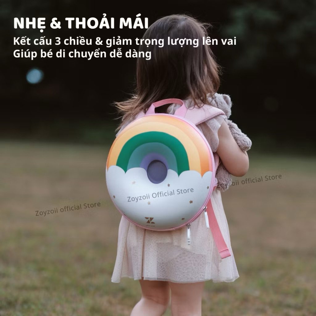 BALO ZOYZOII CHO BÉ MẦM NON CHÍNH HÃNG DONUT SERIES BACKPACK CẶP ĐI HỌC CHO BÉ MÃ B1