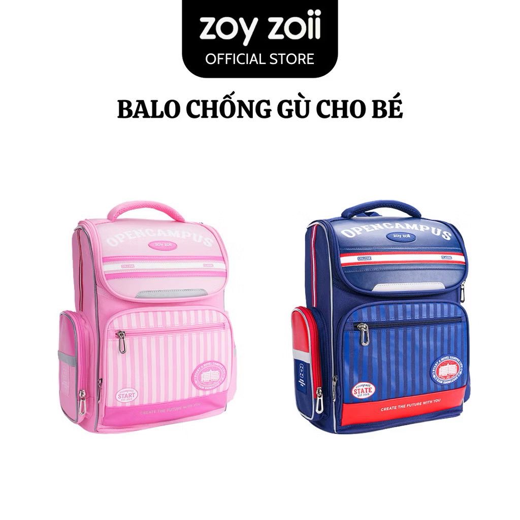 BALO ĐI HỌC CẶP CHỐNG GÙ CHÍNH HÃNG ZOYZOII BACKPACK, CẶP ĐI HỌC CAO CẤP DÀNH CHO BÉ TRAI BÉ GÁI
