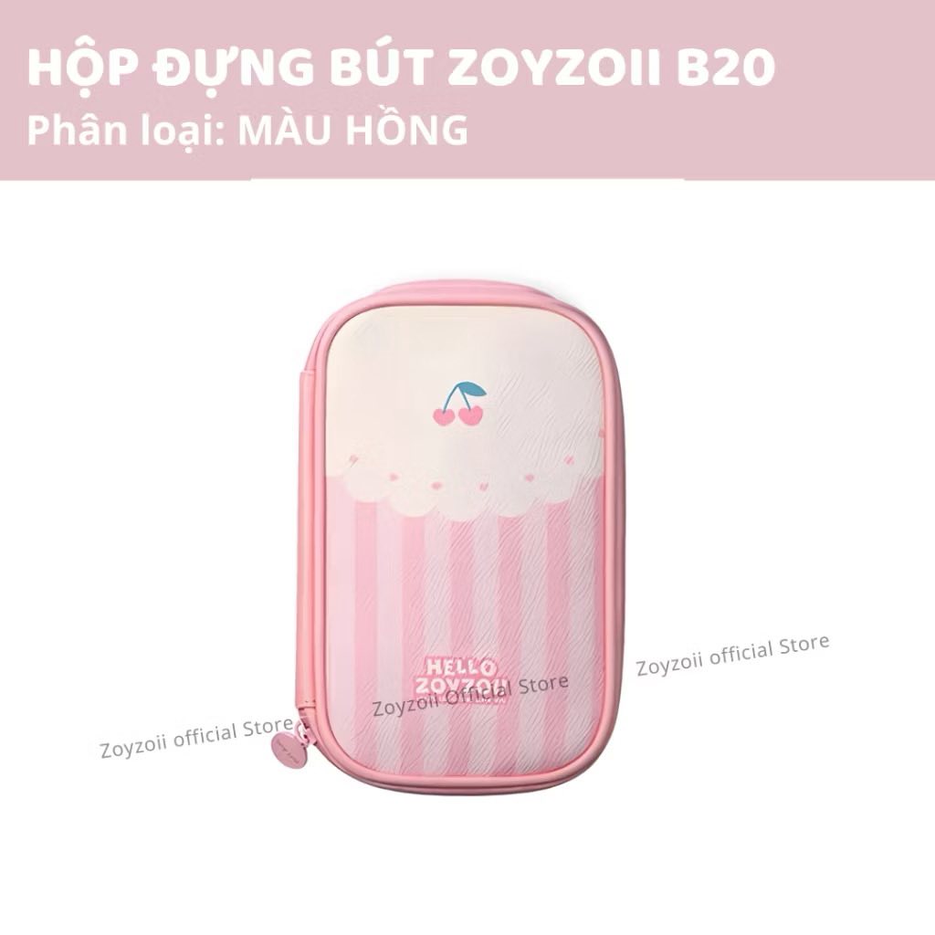HỘP ĐỰNG BÚT CHO BÉ ZOYZOII CHÍNH HÃNG BẰNG VẢI NHIỀU NGĂN MÃ B20
