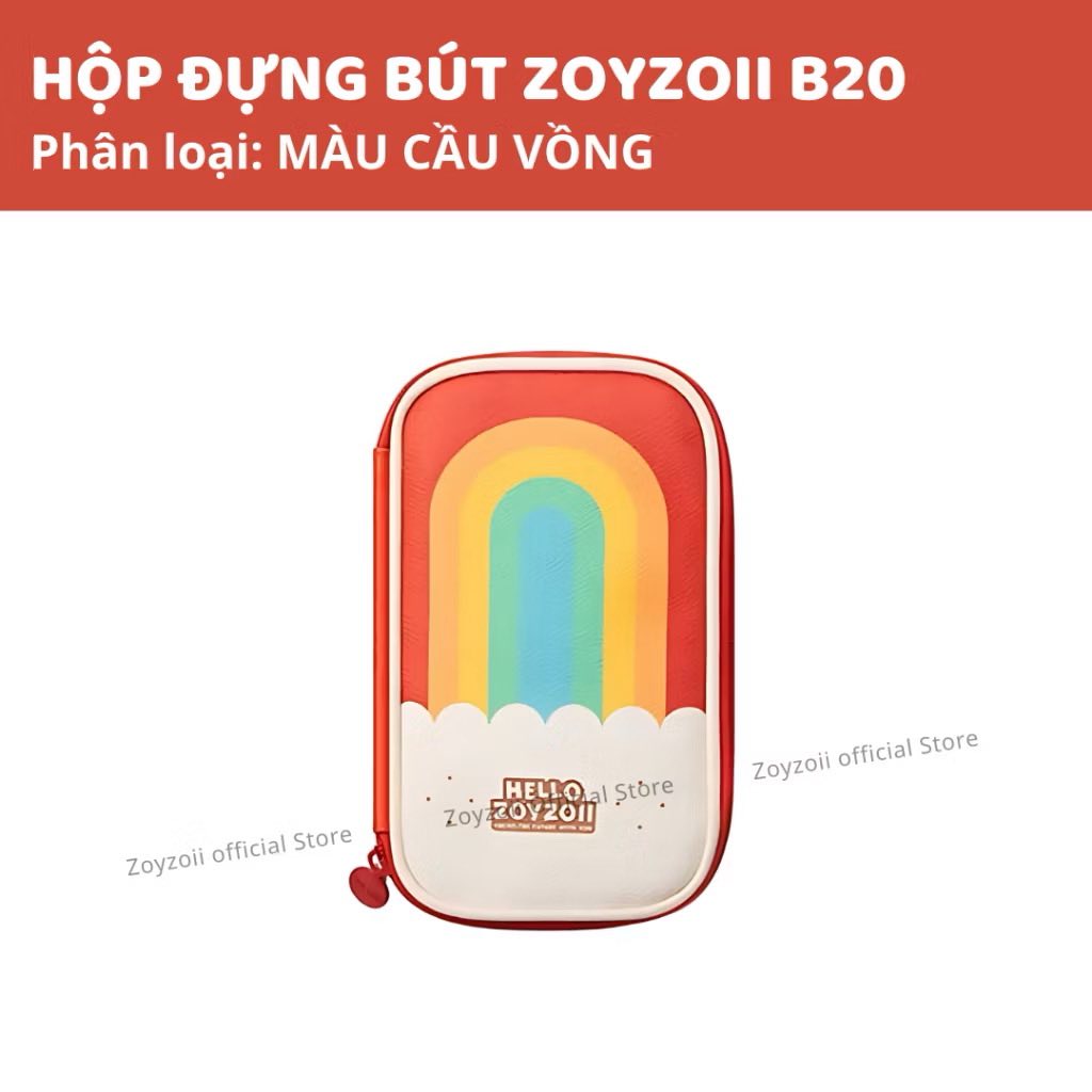 HỘP ĐỰNG BÚT CHO BÉ ZOYZOII CHÍNH HÃNG BẰNG VẢI NHIỀU NGĂN MÃ B20
