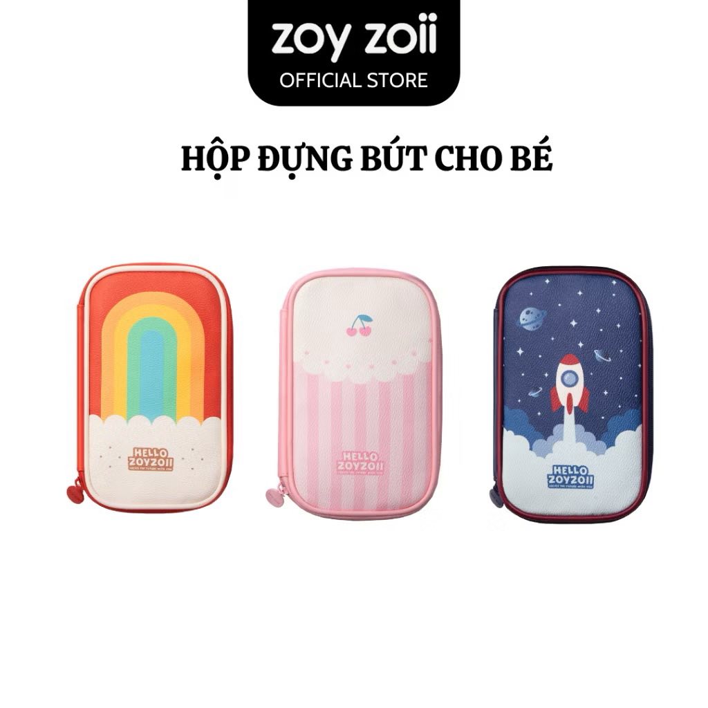 HỘP ĐỰNG BÚT CHO BÉ ZOYZOII CHÍNH HÃNG BẰNG VẢI NHIỀU NGĂN MÃ B20