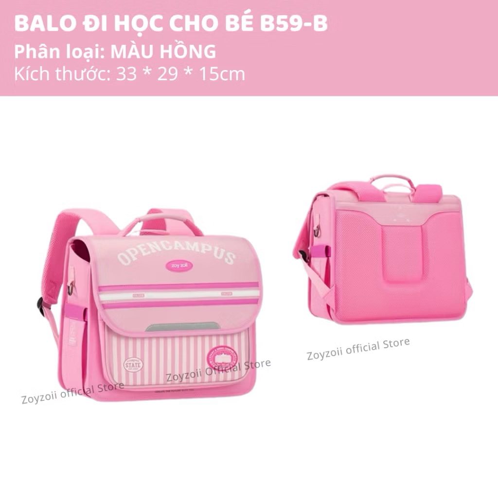 BALO ĐI HỌC CẶP CHỐNG GÙ CHÍNH HÃNG ZOYZOII BACKPACK, CẶP ĐI HỌC CAO CẤP DÀNH CHO BÉ TRAI BÉ GÁI