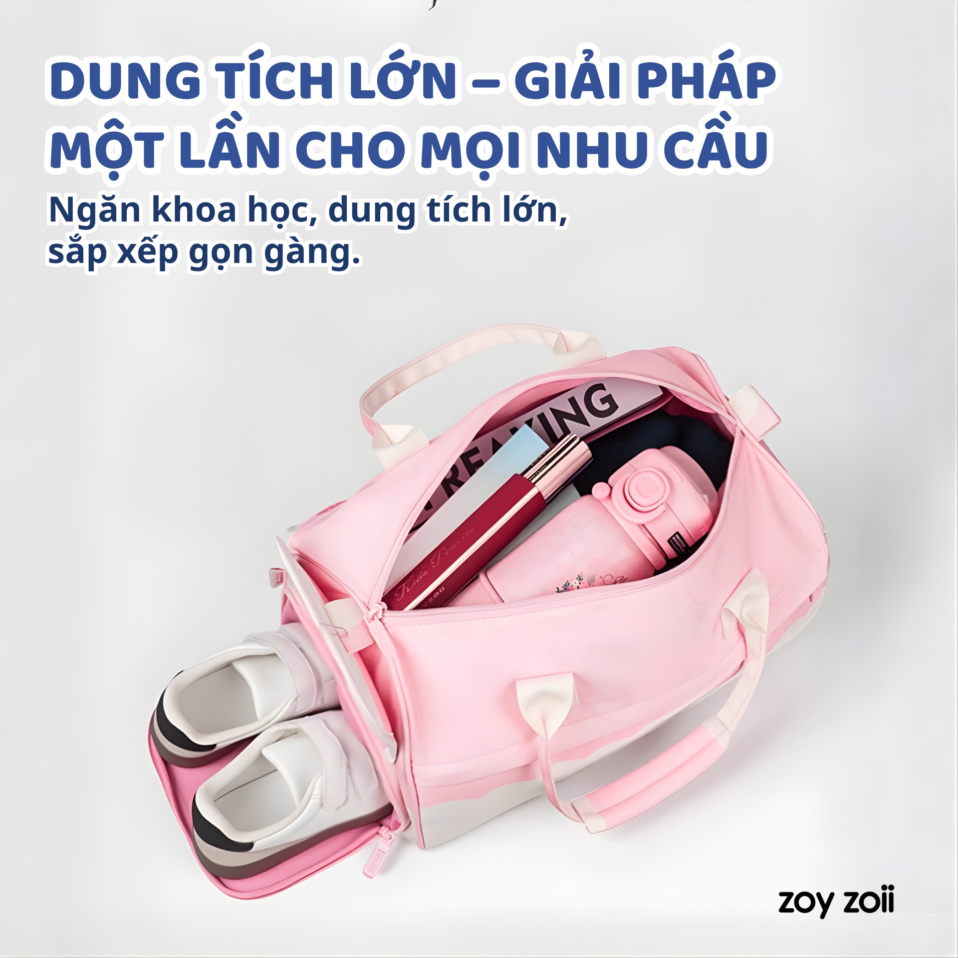 TÚI DU LỊCH ZOYZOII TÚI THỂ THAO CỠ LỚN KÈM DÂY ĐEO CHÉO CROSSBODY TRAVEL BAG