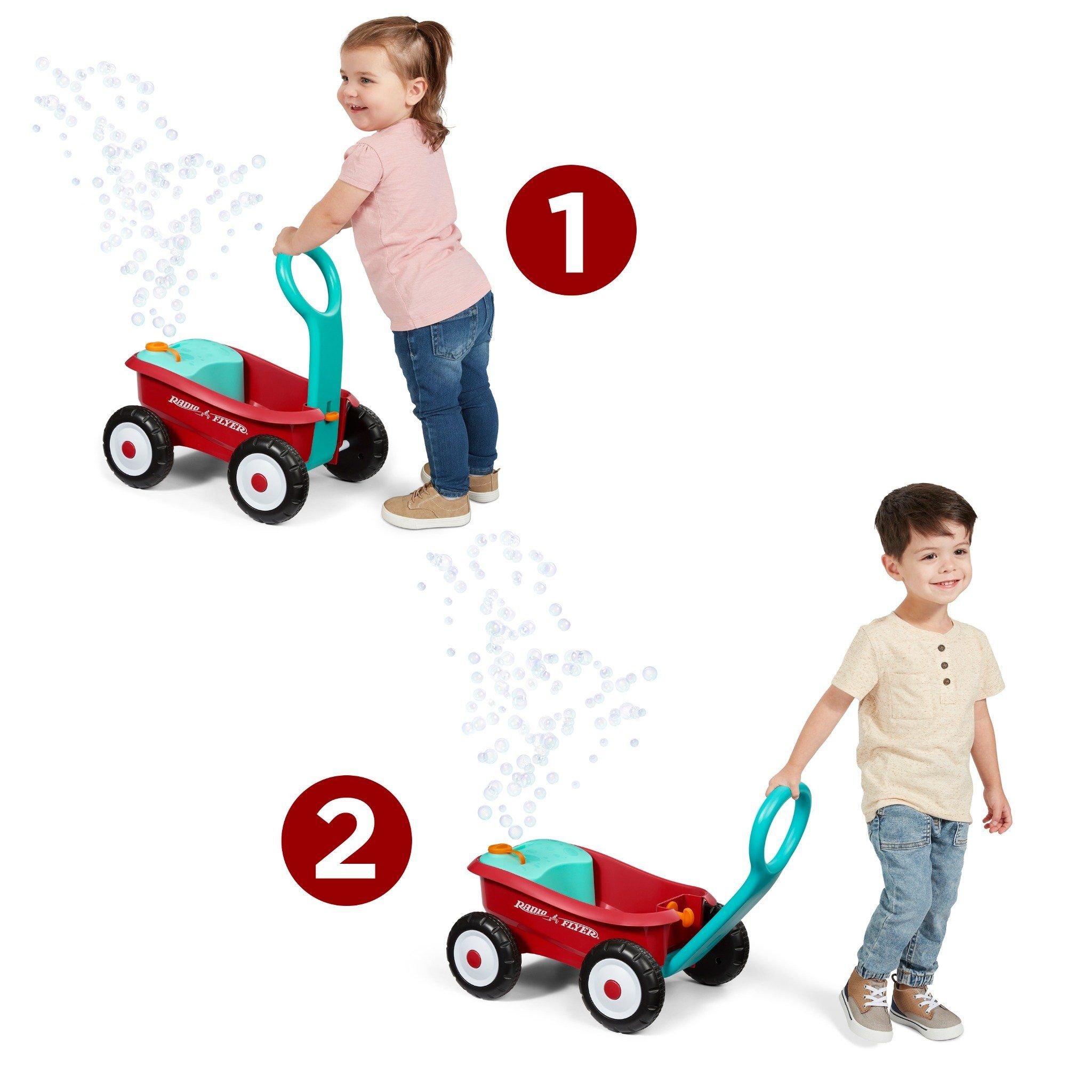 XE ĐỒ CHƠI THẢ BONG BÓNG BUBBLE WALKER WAGON - RADIO FLYER