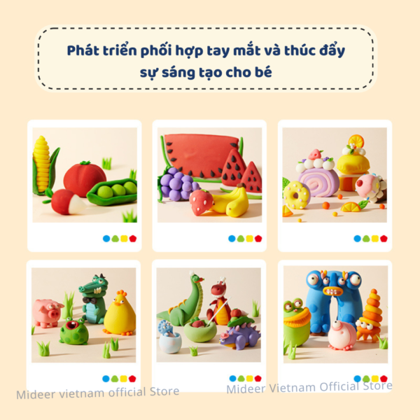 ĐẤT NẶN MELLOW DOUGH - MIDEER