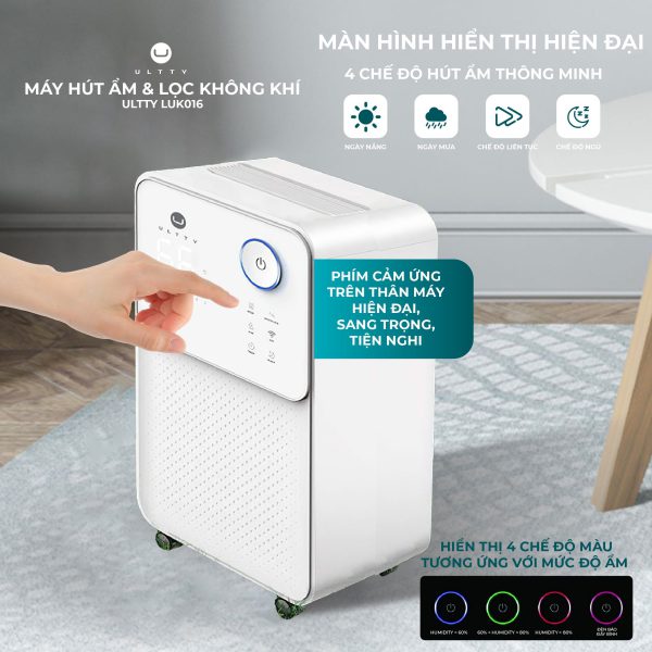 MÁY HÚT ẨM VÀ LỌC KHÔNG KHÍ U - ULTTY LUK016