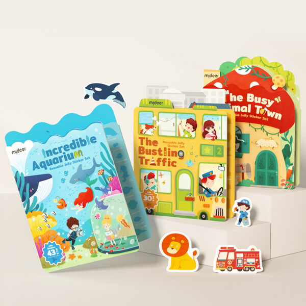 MIẾNG DÁN STICKER REUSABLE JELLY STICKER SET - MIDEER