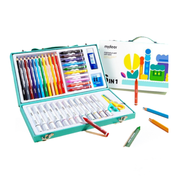 BỘ BÚT MÀU PORTABLE ART BOX 6 IN 1 - MIDEER