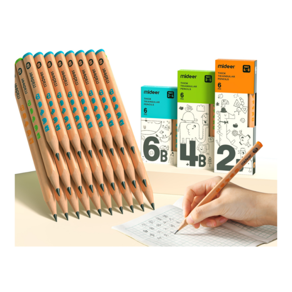 BÚT CHÌ 2B 4B 6B KÈM GỌT BÚT- MIDEER