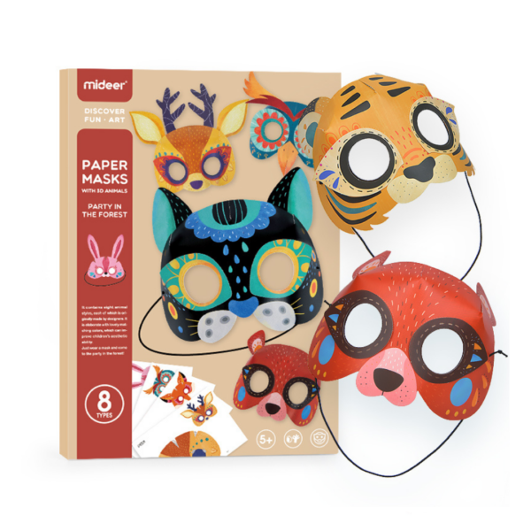 MẶT NẠ HÌNH ĐỘNG VẬT ANIMAL PAPER MASKS  - MIDEER