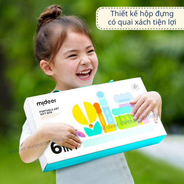 BỘ BÚT MÀU PORTABLE ART BOX 6 IN 1 - MIDEER