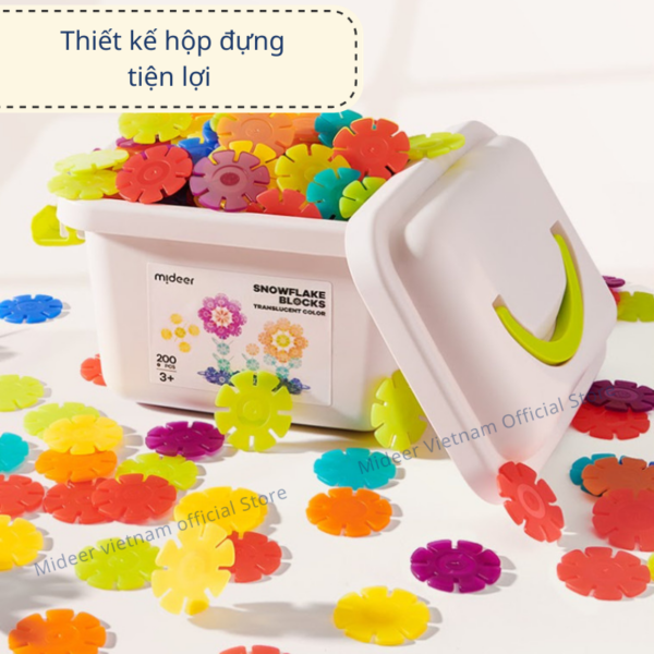 ĐỒ CHƠI GHÉP HÌNH BỐNG TUYẾT SNOWFLAKE BLOCKS - MIDEER