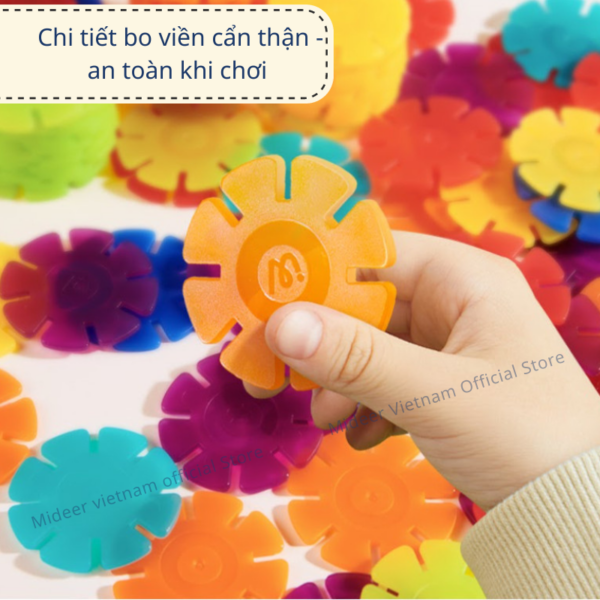 ĐỒ CHƠI GHÉP HÌNH BỐNG TUYẾT SNOWFLAKE BLOCKS - MIDEER