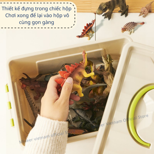 MÔ HÌNH KHỦNG LONG MINI CAO SU MỀM 24 CON- MIDEER