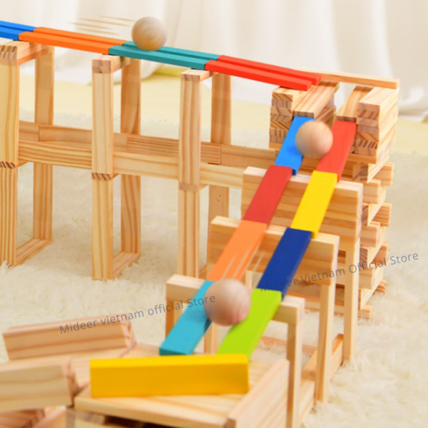 XẾP HÌNH GỖ SÁNG TẠO ARCHIMEDES CITY BLOCKS - MIDEER