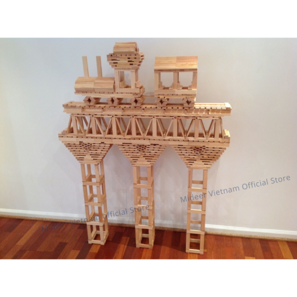 XẾP HÌNH GỖ SÁNG TẠO ARCHIMEDES CITY BLOCKS - MIDEER