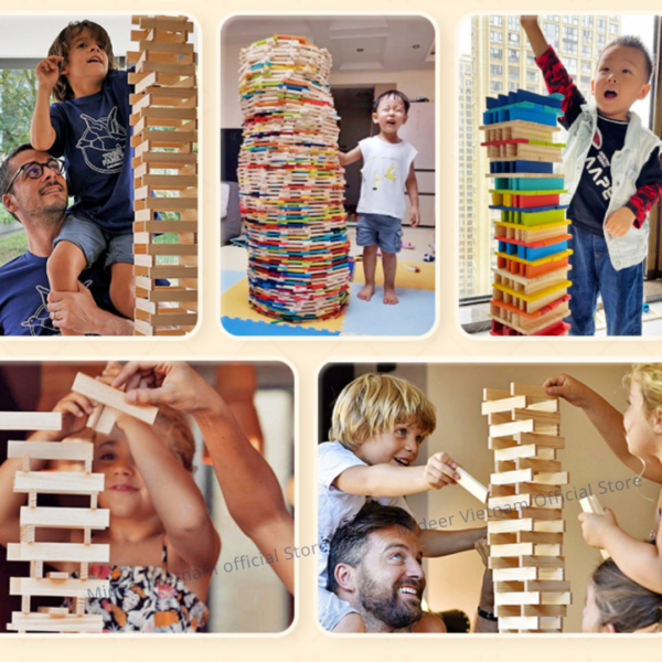 XẾP HÌNH GỖ SÁNG TẠO ARCHIMEDES CITY BLOCKS - MIDEER