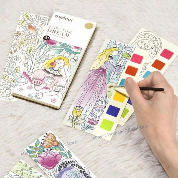 BỘ TRANH TÔ MÀU WATERCOLOUR PAINTING - MIDEER
