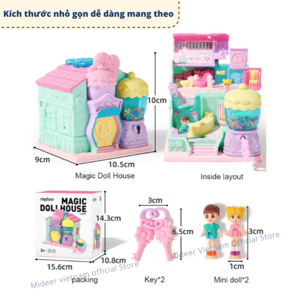 NHÀ BÚP BÊ DOLL HOUSE - MIDEER