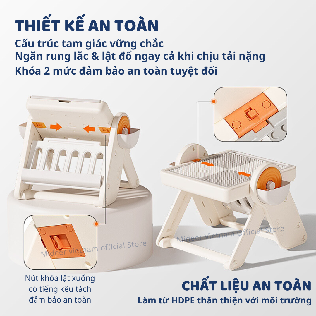 BÀN GẤP GỌN ĐA NĂNG MULTIFUNCTIONAL BLOCK TABLE - MIDEER