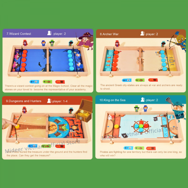 BỘ CỜ BÚNG ĐỐI KHÁNG CAO CẤP CHO BÉ 10IN1 - MIDEER