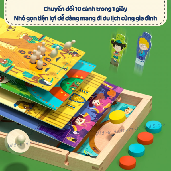 BỘ CỜ BÚNG ĐỐI KHÁNG CAO CẤP CHO BÉ 10IN1 - MIDEER