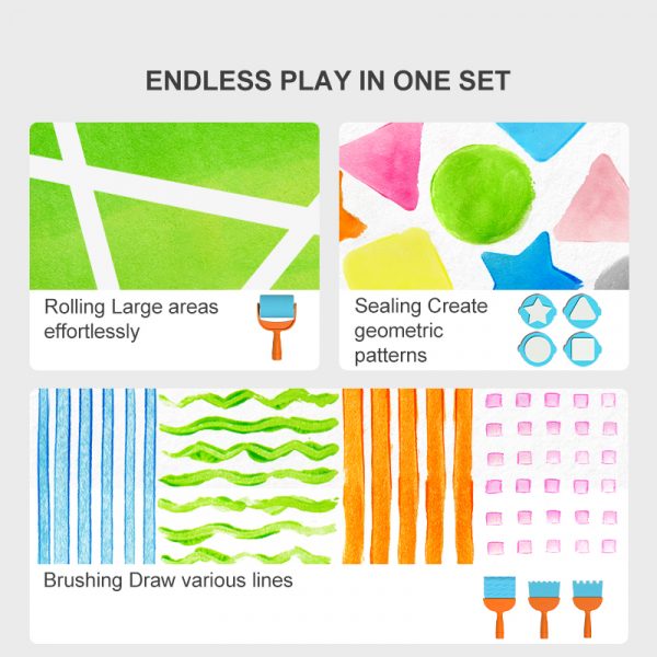 FINGER PAINT TOOLS SET - MIDEER