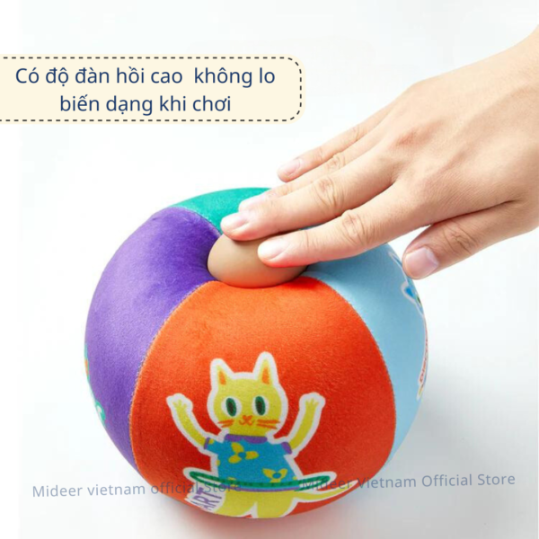 BÓNG VẢI MỀM CHO BÉ SILENT BOUNCY BALL - MIDEER