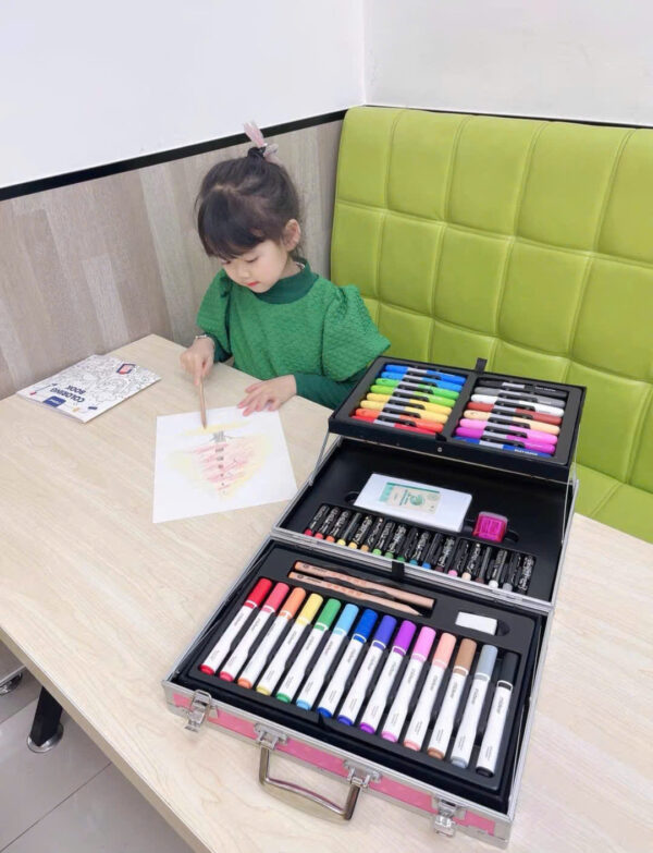 BỘ BÚT MÀU HỮU CƠ ARTIST SUITCASE MÀU XANH - MIDEER