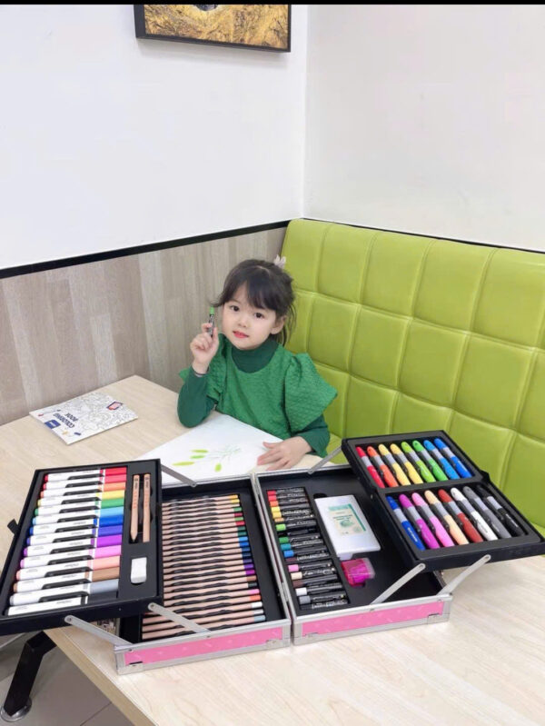 BỘ BÚT MÀU HỮU CƠ ARTIST SUITCASE MÀU XANH - MIDEER