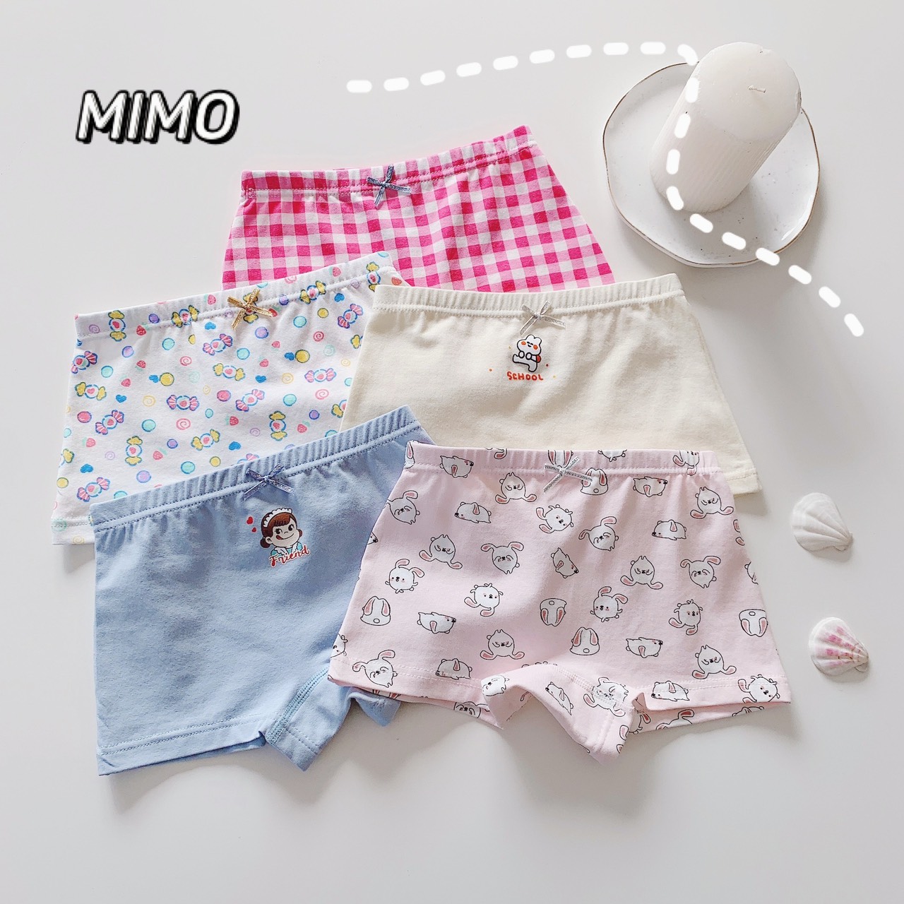 [ORDER] QUẦN CHIP BÉ GÁI (SET 5 CHIẾC)