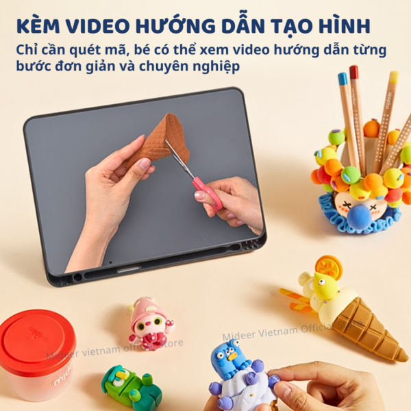 ĐẤT NẶN TỰ KHÔ CHO BÉ - MIDEER