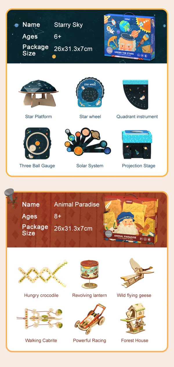 ĐỒ CHƠI KHOA HỌC STEM LẮP RÁP MÔ HÌNH - MIDEER