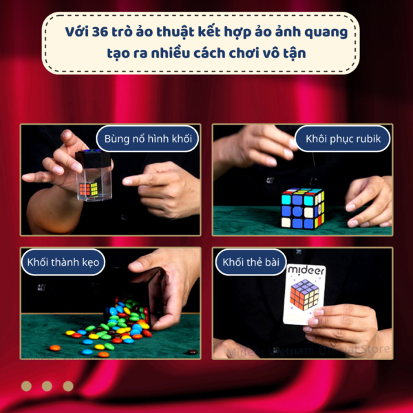 ĐỒ CHƠI ẢO THUẬT CONUNDRUM CUBE MAGIC - MIDEER