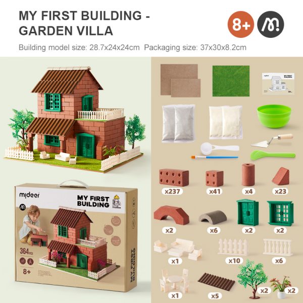BỘ LẮP RÁP NHÀ CHO BÉ MY FIRST BUILDING - MIDEER